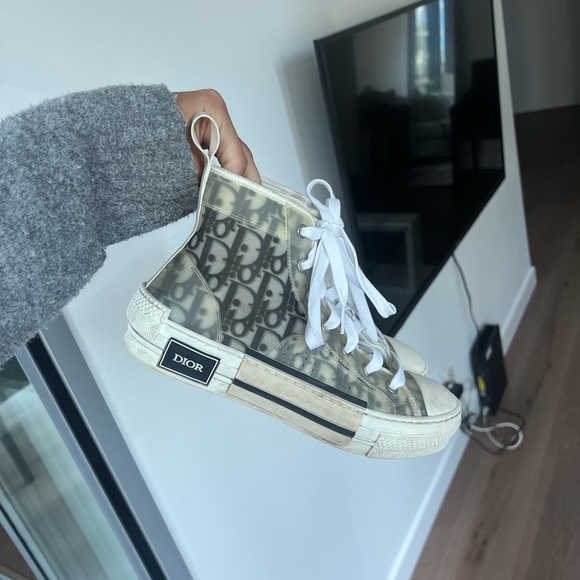 Dior Oblique High Tops size 7.5 - Picture 1 of 4